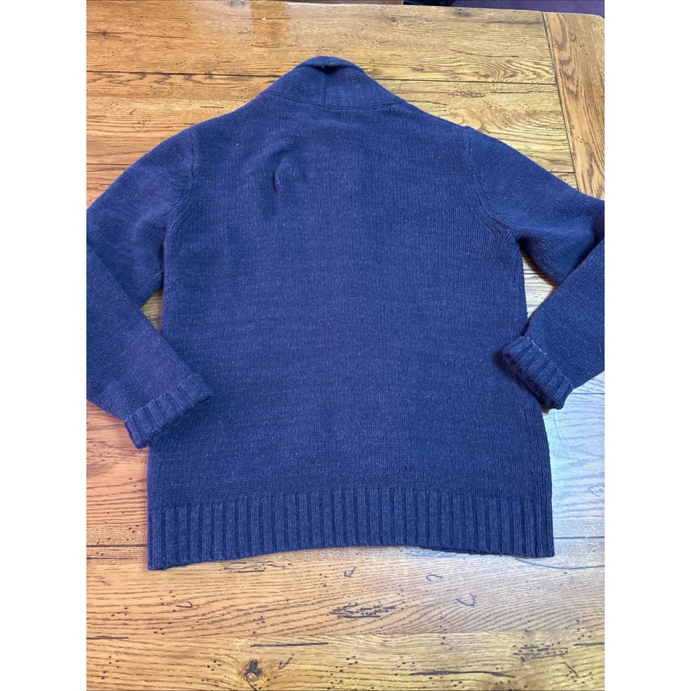 Old Navy Cardigan Sweater Mens Large Navy Button Front Knit Grandpa